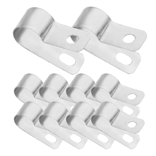 FUNOMOCYA 20 Stück R Förmiger Kabelclip aus Aluminium Feuerfest Leicht und Langlebig für Effektives Kabelmanagement für Drähte und Kabel Innenräumen FUNOMOCYA 20 Stück R Förmiger Kabelclip aus Aluminium Feuerfest Leicht und Langlebig für Effektives Kabelmanagement für Drähte und Kabel Innenräumen von FUNOMOCYA
