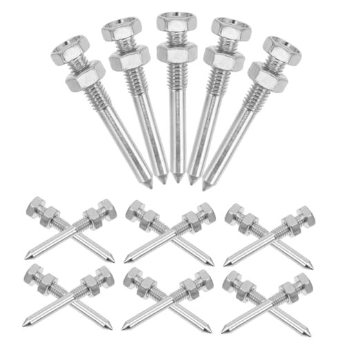 FUNOMOCYA 20 Stück Teiliges Metallspikes Rasenlüfter Schuhe Nagelschuhe mit Abnehmbaren Aerifizierer Spikes rutschfest Strapazierfähig für Garten Bodenbelüftung und Rasenpflege von FUNOMOCYA