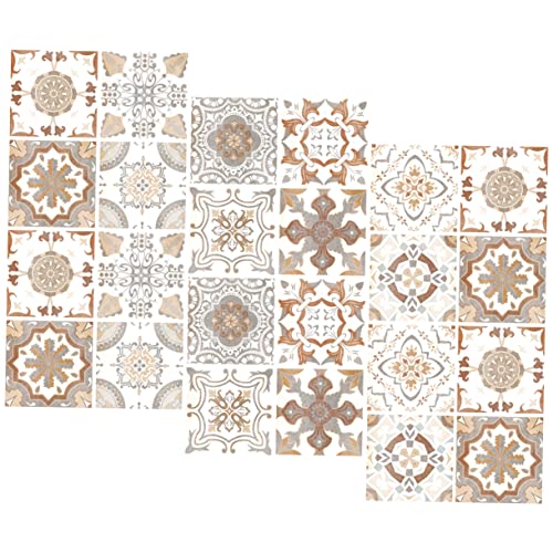 FUNOMOCYA 24 Stück Teiliges Selbstklebende Fliesenaufkleber Vintage Gelbe Blumenmuster Wasser und Ölfest für Küche Bad Wohnzimmer Schlafzimmer Installieren Reinigen FUNOMOCYA 24 Stück Teiliges Selbstklebende Fliesenaufkleber Vintage Gelbe Blumenmuster Wasser und Ölfest für Küche Bad Wohnzimmer Schlafzimmer Installieren Reinigen von FUNOMOCYA