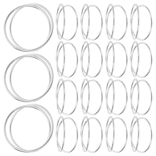 FUNOMOCYA 24 Stück Teiliges Spiral-serviettenringe aus Moderne Silberne Tischdekoration für Geburtstagsfeiern Hochzeiten und Buffets Praktische und Wiederverwendbare Serviettenhalter für von FUNOMOCYA