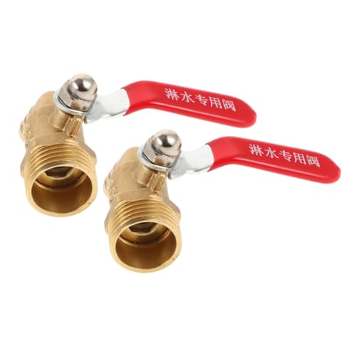 FUNOMOCYA 2Stücke Messing Kugelhahn mit Mini Kugelhahn für Wasser Gas Öl und Luftkompressor Hochtemperaturbeständig Robustes Absperrventil mit Gebogenem Auslauf FUNOMOCYA 2Stücke Messing Kugelhahn mit Mini Kugelhahn für Wasser Gas Öl und Luftkompressor Hochtemperaturbeständig Robustes Absperrventil mit Gebogenem Auslauf von FUNOMOCYA