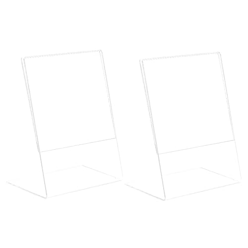 FUNOMOCYA 2stücke Schilderhalter Acryl-bilderrahmen Preisständer Transparenter Fotorahmen Fotoständer Bilderrahmen-dekor Kartenständer Bild Halter Karten Display Rahmen FUNOMOCYA 2stücke Schilderhalter Acryl-bilderrahmen Preisständer Transparenter Fotorahmen Fotoständer Bilderrahmen-dekor Kartenständer Bild Halter Karten Display Rahmen von FUNOMOCYA