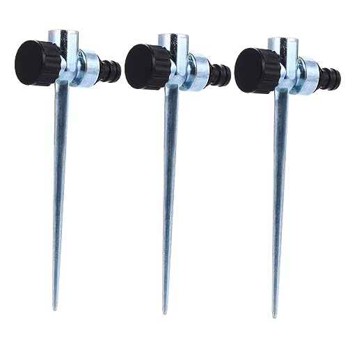 FUNOMOCYA 3 Stck. Teiliges Erdspieß aus Langlebiger Legierung Stabiler Bewässerungs Bodenhalter für Garten Grünflächen und Pflanzen Wasserresistent Energiesparend für Bewässerungssysteme von FUNOMOCYA