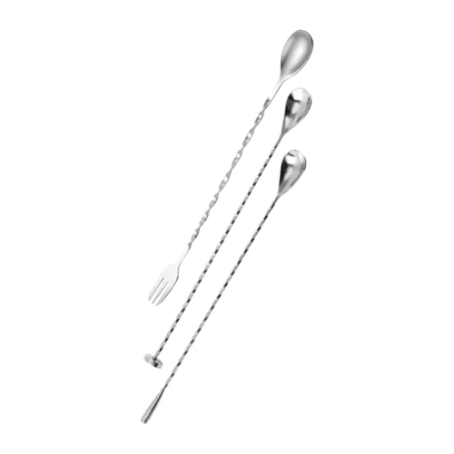 FUNOMOCYA 3 Stück Edelstahl Cocktailrührer Teiliges Multifunktionale Lange Bar Löffel mit Ergonomischem Griff Glatte Oberfläche Spülmaschinenfest für Kaffee Tee und Wiederverwendbar FUNOMOCYA 3 Stück Edelstahl Cocktailrührer Teiliges Multifunktionale Lange Bar Löffel mit Ergonomischem Griff Glatte Oberfläche Spülmaschinenfest für Kaffee Tee und Wiederverwendbar von FUNOMOCYA