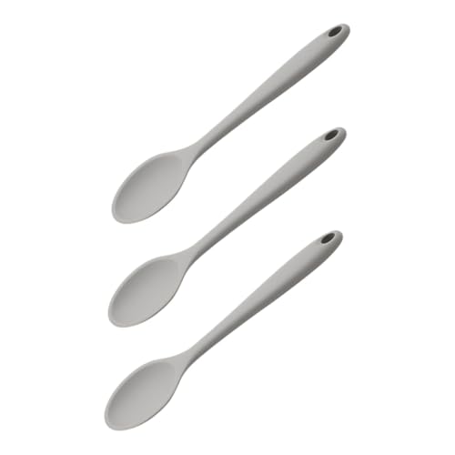 FUNOMOCYA 3 Stück Silikon Kochlöffel Antihaft Rührlöffel Hitzebeständig Küchenutensilien für Beschichtete Töpfe und Pfannen Langlebige Küchenhelfer für Vielseitiges Kochen und Servieren von FUNOMOCYA