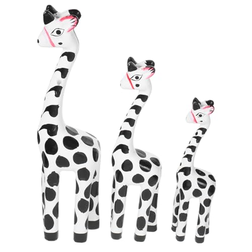 FUNOMOCYA 3 Stück Teiliges Holz Giraffenfamilie Set Miniatur Holz Tierfiguren für Wohnzimmer Büro Bücherregal Vielseitige Tischdekoration mit Gemütlichem Familienmotiv FUNOMOCYA 3 Stück Teiliges Holz Giraffenfamilie Set Miniatur Holz Tierfiguren für Wohnzimmer Büro Bücherregal Vielseitige Tischdekoration mit Gemütlichem Familienmotiv von FUNOMOCYA