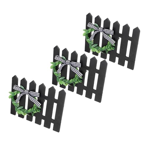 FUNOMOCYA 3 Stück Teiliges Holzzaun Miniatur Garten Dekorationsornament Landschaftszaun für DIY Projekte für Miniaturgärten und FUNOMOCYA 3 Stück Teiliges Holzzaun Miniatur Garten Dekorationsornament Landschaftszaun für DIY Projekte für Miniaturgärten und von FUNOMOCYA