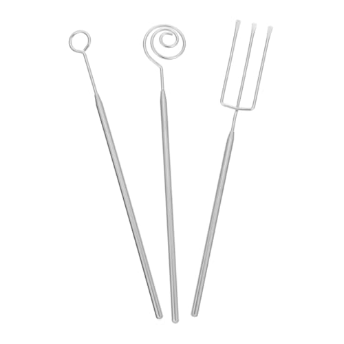 FUNOMOCYA 3 Stück Teiliges Set aus Pralinengabeln für Schokolade und Fondue Vielseitige Backutensilien für Handgemachte Süßigkeiten und Pralinen Leicht zu Reinigen von FUNOMOCYA
