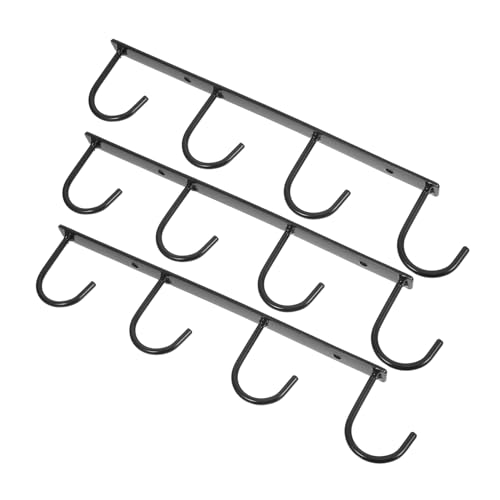 FUNOMOCYA 3 Stück Teiliges Unterregal Tassenhalter aus Stabilem Metall mit Haken Wandmontierter Becherhalter für Küchen Büros und Wohnzimmer zur Platzsparenden Tassenaufbewahrung von FUNOMOCYA