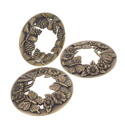 FUNOMOCYA 3 Stück Teiliges Vintage Metall Kerzendeckel Dekorative Wachsschutz Abdeckung für Jar Candles Antike Candle Jar Lid Passend für Spa Meditation und Zuhause FUNOMOCYA 3 Stück Teiliges Vintage Metall Kerzendeckel Dekorative Wachsschutz Abdeckung für Jar Candles Antike Candle Jar Lid Passend für Spa Meditation und Zuhause von FUNOMOCYA