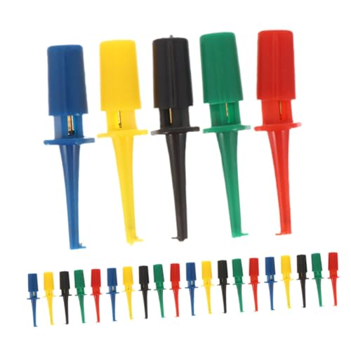 FUNOMOCYA 30 Stück Teiliges Multimeter Bunte Mini Testklemmen für Breadboard und Elektronische Prüfungen Vielseitig Kompatibel Langlebig und Präzise für Profi und DIY von FUNOMOCYA