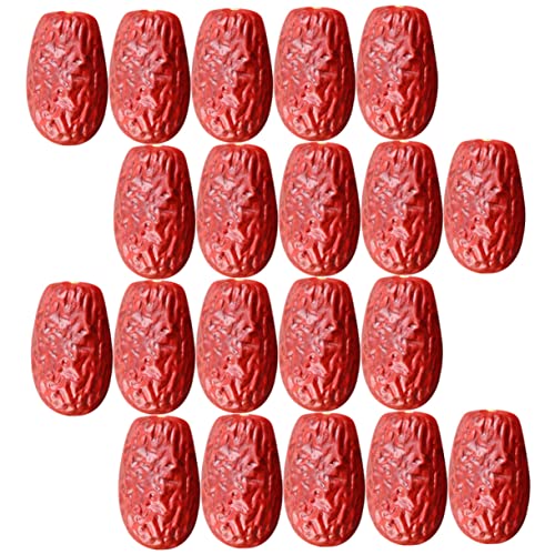 FUNOMOCYA 30St Simulierte Jujube Erdbeeren realistisches Jujube-Spielzeug Vase Wohnkultur Simulation getrockneter Jujube realistische getrocknete Jujube Kastanie schmücken gefälschtes Essen von FUNOMOCYA