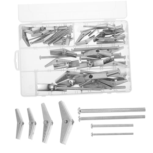 FUNOMOCYA 32 Stück Teiliges Toggle Bolt Set mit Verzinkten Metall hohlraumdübeln und Flügelmuttern Starke Befestigung für Trockenbau Hohlraumtüren und Vielseitige Anwendungen FUNOMOCYA 32 Stück Teiliges Toggle Bolt Set mit Verzinkten Metall hohlraumdübeln und Flügelmuttern Starke Befestigung für Trockenbau Hohlraumtüren und Vielseitige Anwendungen von FUNOMOCYA