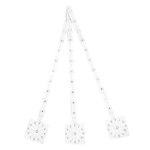 FUNOMOCYA 3pcs DIY Wall Clock Kit Graduierten Papier Lineal Positionierungsskala Ersatzuhr Zubehör Genauige Für Home Office Klassenzimmer von FUNOMOCYA