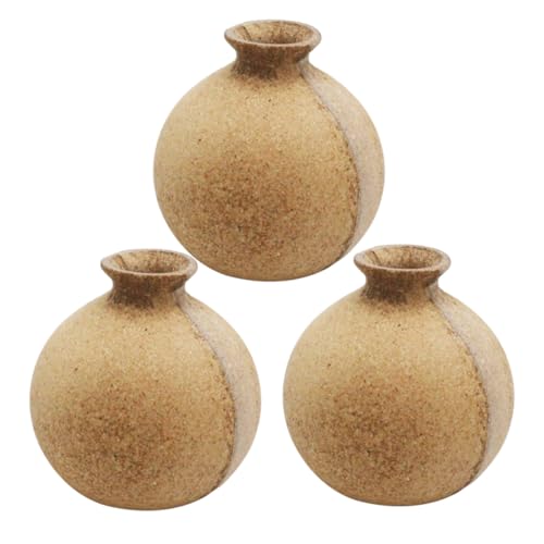 FUNOMOCYA 3stücke Holz Blumenvase Rustikale Vase Vintage Design DIY Heimvase Modevase Künstlerische Blumenflasche Für Home Office Dekoration FUNOMOCYA 3stücke Holz Blumenvase Rustikale Vase Vintage Design DIY Heimvase Modevase Künstlerische Blumenflasche Für Home Office Dekoration von FUNOMOCYA