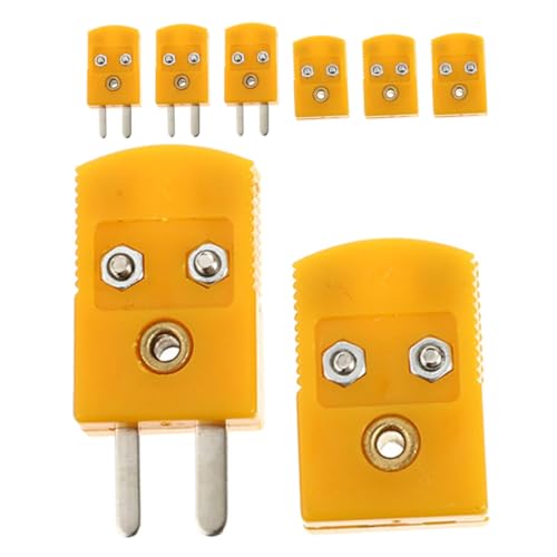 FUNOMOCYA 4 Sätze Thermoelement Adapter Männlich und Weiblich Temperaturbeständiger Abs steckverbinder für Präzise Messungen Stabile Signalübertragung Kompatibel Thermoelement Sensoren FUNOMOCYA 4 Sätze Thermoelement Adapter Männlich und Weiblich Temperaturbeständiger Abs steckverbinder für Präzise Messungen Stabile Signalübertragung Kompatibel Thermoelement Sensoren von FUNOMOCYA