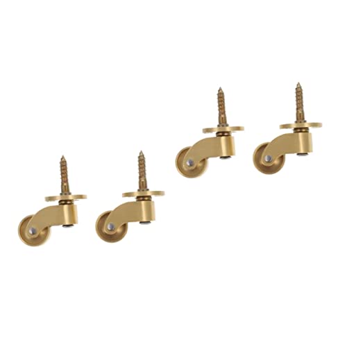 FUNOMOCYA 4 Stück Lenkrollen Für Möbel Räder Für Möbel Schwerlastrollen Hochleistungsrad Plattenrollen Lenkrolle Mit Vorbau Schwenken Mini-lenkrollen Nachlaufschafteinsätze Golden Kupfer FUNOMOCYA 4 Stück Lenkrollen Für Möbel Räder Für Möbel Schwerlastrollen Hochleistungsrad Plattenrollen Lenkrolle Mit Vorbau Schwenken Mini-lenkrollen Nachlaufschafteinsätze Golden Kupfer von FUNOMOCYA