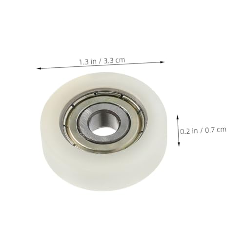 FUNOMOCYA 4 Stück Nylon Umlenkrolle Schwerlast Flaschenzug Flügelrad für Möbel Schiebetüren Fenster und Schränke Gleitrolle für Reibungslosen Lauf von FUNOMOCYA