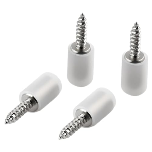 FUNOMOCYA 4 Stück Regalstifte Set aus Selbstschneidende Schrauben für Regalstützen Einfache Montage für Möbel Bücherregale und Vitrinen Rostfrei mit Gummischutz und Geräuschdämmung FUNOMOCYA 4 Stück Regalstifte Set aus Selbstschneidende Schrauben für Regalstützen Einfache Montage für Möbel Bücherregale und Vitrinen Rostfrei mit Gummischutz und Geräuschdämmung von FUNOMOCYA