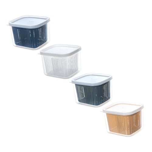 FUNOMOCYA 4 Stück Teiliges Aufbewahrungsbox Abtropfkörben Bpa frei Stapelbar für Obst Gemüse und Gewürze Kühlschrank Organizer Platzsparend und Langlebig Geeignet für Wiederverwendbar FUNOMOCYA 4 Stück Teiliges Aufbewahrungsbox Abtropfkörben Bpa frei Stapelbar für Obst Gemüse und Gewürze Kühlschrank Organizer Platzsparend und Langlebig Geeignet für Wiederverwendbar von FUNOMOCYA