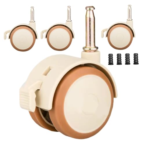 FUNOMOCYA 4 Stück Teiliges Babybett lenkrollenset mit Geräuschlosem drehgelenk Integrierter Bremse und Hoher Tragfähigkeit Vielseitig Einsetzbar für Babybett Stuhl und Möbel Sichere FUNOMOCYA 4 Stück Teiliges Babybett lenkrollenset mit Geräuschlosem drehgelenk Integrierter Bremse und Hoher Tragfähigkeit Vielseitig Einsetzbar für Babybett Stuhl und Möbel Sichere von FUNOMOCYA