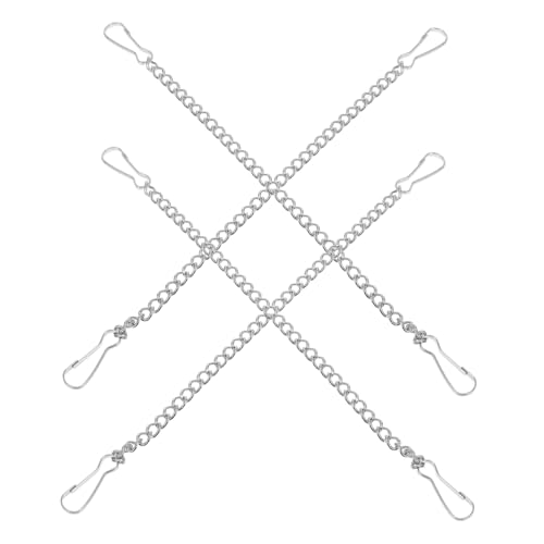 FUNOMOCYA 4 Stück Teiliges Edelstahl Aufhängungsketten mit Snap Clips Vielseitige Pflanzenhalterung und Halterung für Gartenflaggen Poster Schilder Laternen Windspiele Indoor Outdoor FUNOMOCYA 4 Stück Teiliges Edelstahl Aufhängungsketten mit Snap Clips Vielseitige Pflanzenhalterung und Halterung für Gartenflaggen Poster Schilder Laternen Windspiele Indoor Outdoor von FUNOMOCYA