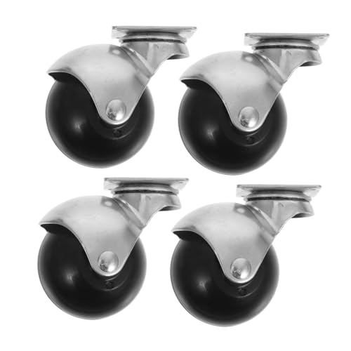 FUNOMOCYA 4 Stück Teiliges Möbelrollen aus Verzinktem Schwenkbare Geräuschlose Kugelrollen für Sofa Tisch und Schreibtisch Bodenschonend Einfach zu Montieren Robust und Langlebig von FUNOMOCYA