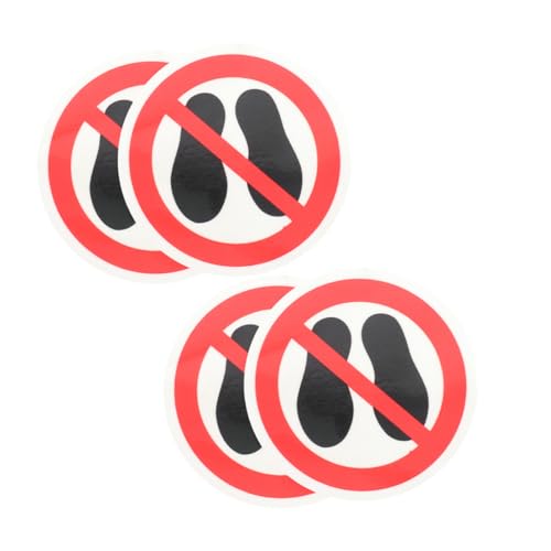 FUNOMOCYA 4 Stück Teiliges No Step Aufkleber Selbstklebende Vinyl Warnetiketten Wasserfest und Langlebig Hohe Sichtbarkeit für Innen Außenbereiche Sicherheitskennzeichnung gegen Betreten FUNOMOCYA 4 Stück Teiliges No Step Aufkleber Selbstklebende Vinyl Warnetiketten Wasserfest und Langlebig Hohe Sichtbarkeit für Innen Außenbereiche Sicherheitskennzeichnung gegen Betreten von FUNOMOCYA