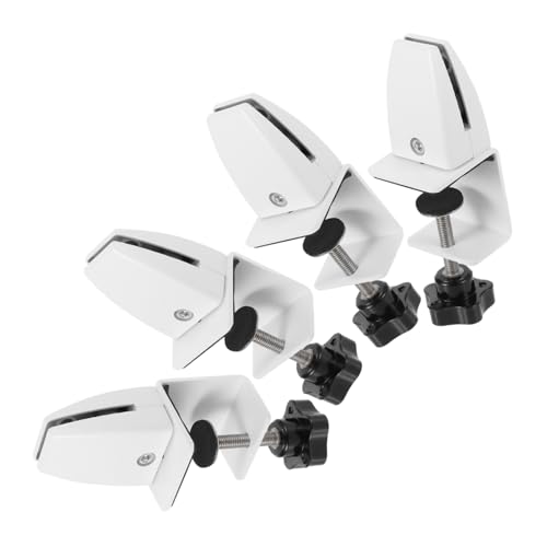 FUNOMOCYA 4 Stück Teiliges Sneeze Guard Halterung für Schreibtisch Verstellbare Klemmen zur Befestigung von Glasplatten für Büro und Arbeitsplatz FUNOMOCYA 4 Stück Teiliges Sneeze Guard Halterung für Schreibtisch Verstellbare Klemmen zur Befestigung von Glasplatten für Büro und Arbeitsplatz von FUNOMOCYA