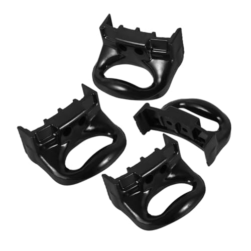 FUNOMOCYA 4 Stück Teiliges Topfseitengriffe Ergonomische und Robuste Ersatzgriffe für Kochgeschirr Installieren für Schnellkochtöpfe und Dampfgarer Schwarz von FUNOMOCYA