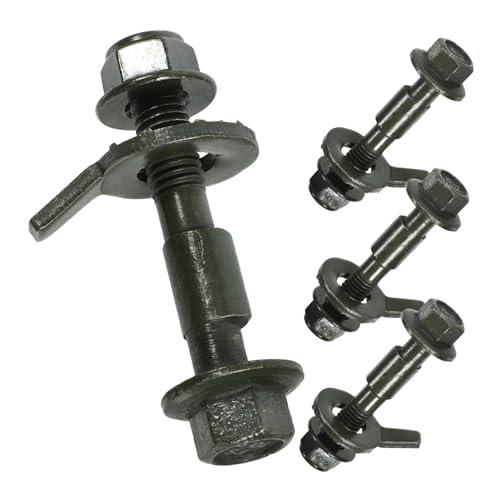 FUNOMOCYA 4 Stück Teiliges Verstellbares Achsvermessung Schrauben für Fahrzeug Spur Sturzeinstellung für Werkstatt und Heimwerker von FUNOMOCYA