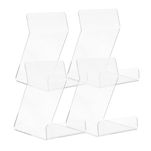FUNOMOCYA 4 Stück Transparente Acryl Buchstützen Multifunktionale Halter für Schallplatten und Bücher Eleganter Aufsteller für Heimbüro und Audio Räume FUNOMOCYA 4 Stück Transparente Acryl Buchstützen Multifunktionale Halter für Schallplatten und Bücher Eleganter Aufsteller für Heimbüro und Audio Räume von FUNOMOCYA