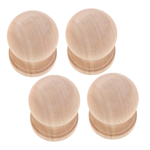 FUNOMOCYA 4 Stück Unlackierte Massivholz Baluster Spindeln Dekorative Holzknöpfe für Möbel Naturbelassen Vielseitig für Weinschränke Schränke und DIY Holzdeko Helle Holztöne FUNOMOCYA 4 Stück Unlackierte Massivholz Baluster Spindeln Dekorative Holzknöpfe für Möbel Naturbelassen Vielseitig für Weinschränke Schränke und DIY Holzdeko Helle Holztöne von FUNOMOCYA