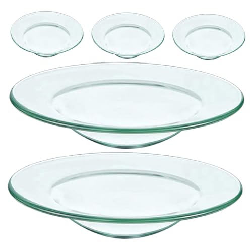 FUNOMOCYA 5 Stück Teiliges Aromatherapie Wachsschmelzwärmer Glasschalen Runde Ersatzölschalen für Duftwachs und Ätherische Öle Stilvolles und Pflegeleichtes Design für Zuhause FUNOMOCYA 5 Stück Teiliges Aromatherapie Wachsschmelzwärmer Glasschalen Runde Ersatzölschalen für Duftwachs und Ätherische Öle Stilvolles und Pflegeleichtes Design für Zuhause von FUNOMOCYA