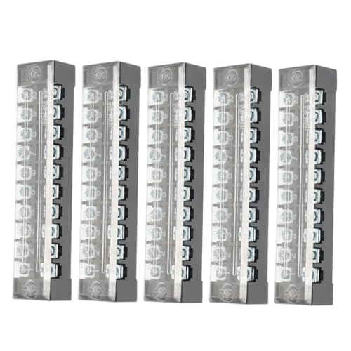 FUNOMOCYA 5 Stück Teiliges Fester Reihenklemmenblock mit Langlebiger Verschraubung Vielseitig Einsetzbar für Elektrische Verdrahtung und Industrieanwendungen FUNOMOCYA 5 Stück Teiliges Fester Reihenklemmenblock mit Langlebiger Verschraubung Vielseitig Einsetzbar für Elektrische Verdrahtung und Industrieanwendungen von FUNOMOCYA