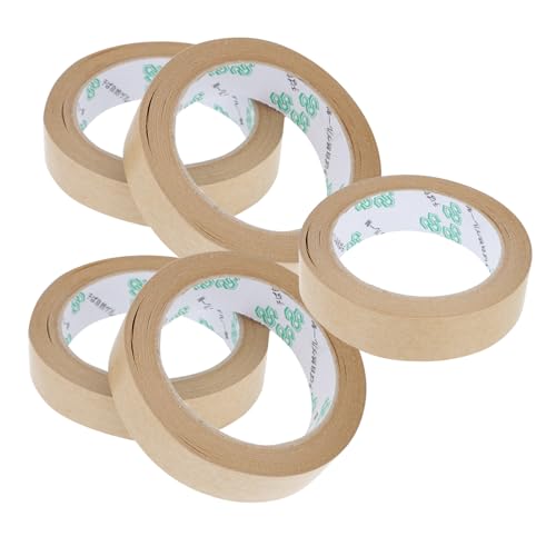 FUNOMOCYA 5 Stück Teiliges Kraftpapier klebeband Selbstklebend Stark Haftend Umweltfreundlich für Verpackung Versand und Basteln Geeignet FUNOMOCYA 5 Stück Teiliges Kraftpapier klebeband Selbstklebend Stark Haftend Umweltfreundlich für Verpackung Versand und Basteln Geeignet von FUNOMOCYA