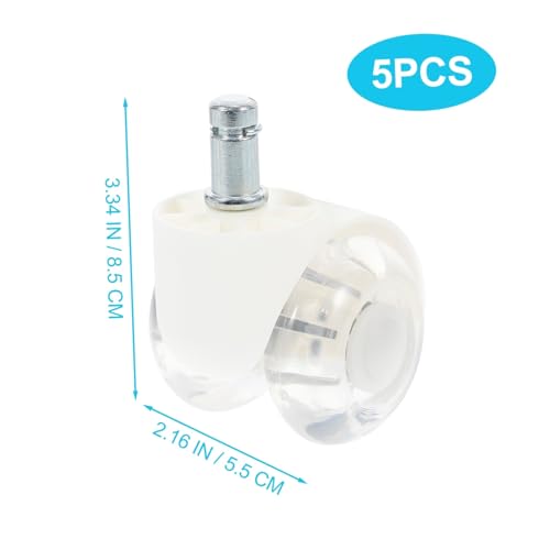 FUNOMOCYA 5 Stück Teiliges Möbelrollen PU Stuhlrollen für Bürostuhl und Möbel Geräuschlose Drehbare und Kratzfeste Geeignet Fliesen Teppichböden FUNOMOCYA 5 Stück Teiliges Möbelrollen PU Stuhlrollen für Bürostuhl und Möbel Geräuschlose Drehbare und Kratzfeste Geeignet Fliesen Teppichböden von FUNOMOCYA