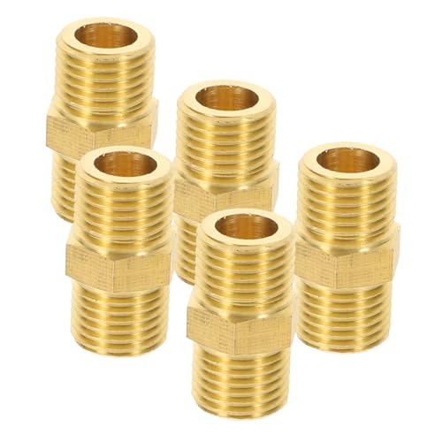 FUNOMOCYA 5 Stück Teiliges Wasser Schlauch Adapter Fittings Dichtend für Wasser und Gasanschlüsse Installieren Geeignet für Garten und Haushalt von FUNOMOCYA