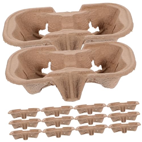 FUNOMOCYA 50 Stück Fach Papierbecherhalter Tragbarer Becherträger für Heiß Kaltgetränke Nachhaltiger Papp tray für Takeaway Kaffee und Getränke Geeignet für Gastronomie und Zuhause FUNOMOCYA 50 Stück Fach Papierbecherhalter Tragbarer Becherträger für Heiß Kaltgetränke Nachhaltiger Papp tray für Takeaway Kaffee und Getränke Geeignet für Gastronomie und Zuhause von FUNOMOCYA