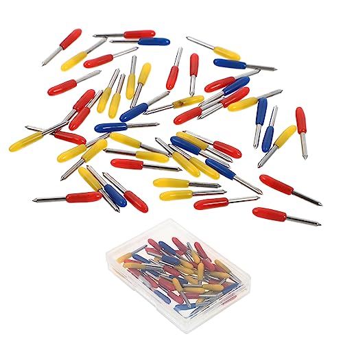 FUNOMOCYA 50 Stück Schneidewerkzeug Ersatz 30°/45°/60° Für Plotter Vinyl Und Stoff von FUNOMOCYA