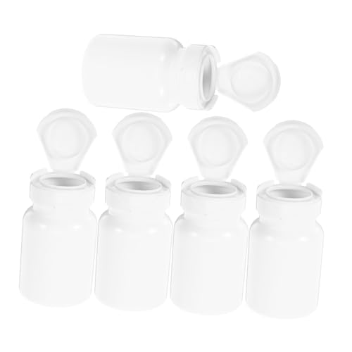 FUNOMOCYA 5er Satz Leere Kunststoff Medizinflaschen 80cc Kleine Pillenbehälter Reagenzflaschen Behälter Für Pulver Tabletten Kapseln Mit Dichtverschluss FUNOMOCYA 5er Satz Leere Kunststoff Medizinflaschen 80cc Kleine Pillenbehälter Reagenzflaschen Behälter Für Pulver Tabletten Kapseln Mit Dichtverschluss von FUNOMOCYA