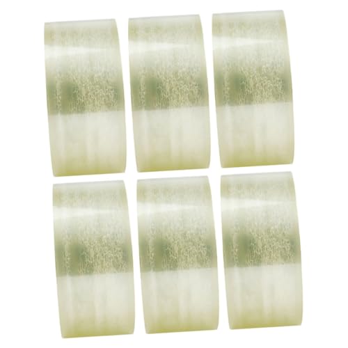 FUNOMOCYA 6 Rollen Transparentes Verpackungsklebeband Starkes Geräuscharmes Packband für Versandkartons und DIY Verpackungen Hochviskos Schnelltrocknend Strapazierfähig von FUNOMOCYA