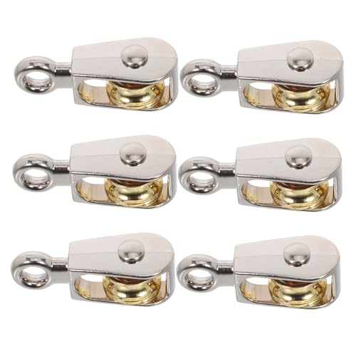 FUNOMOCYA 6 Stück Metall Einzelscheibe Umlenkrolle Präzise Miniaturblock für Physikunterricht Wissenschaftliche Experimente Schulprojekte FUNOMOCYA 6 Stück Metall Einzelscheibe Umlenkrolle Präzise Miniaturblock für Physikunterricht Wissenschaftliche Experimente Schulprojekte von FUNOMOCYA