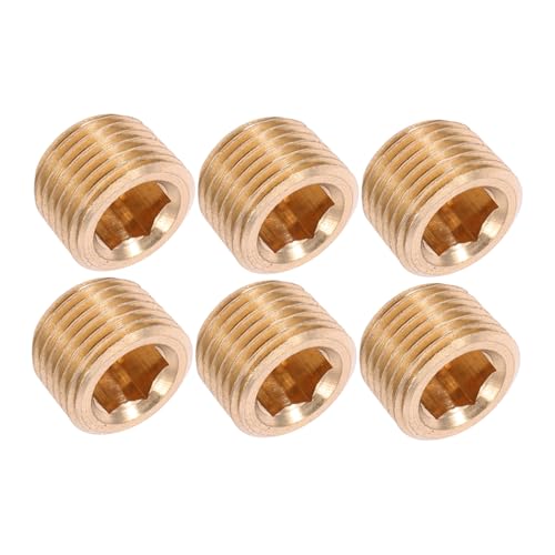 FUNOMOCYA 6 Stück Npt Männliche Rohrstopfen Messing Rohrstopfen mit Innengewinde für Pneumatische Einfache Installation Sicherer Halt und Außergewöhnliche Langlebigkeit FUNOMOCYA 6 Stück Npt Männliche Rohrstopfen Messing Rohrstopfen mit Innengewinde für Pneumatische Einfache Installation Sicherer Halt und Außergewöhnliche Langlebigkeit von FUNOMOCYA