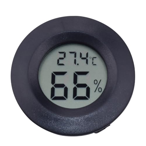 FUNOMOCYA 6 Stück Teiliges Digitales Hygrometer Rundes Acrylgehäuse Reptiliengeeignetes Temperatur Feuchtigkeitsmessgerät für Terrarien Heimtierhaltung Schwarz FUNOMOCYA 6 Stück Teiliges Digitales Hygrometer Rundes Acrylgehäuse Reptiliengeeignetes Temperatur Feuchtigkeitsmessgerät für Terrarien Heimtierhaltung Schwarz von FUNOMOCYA
