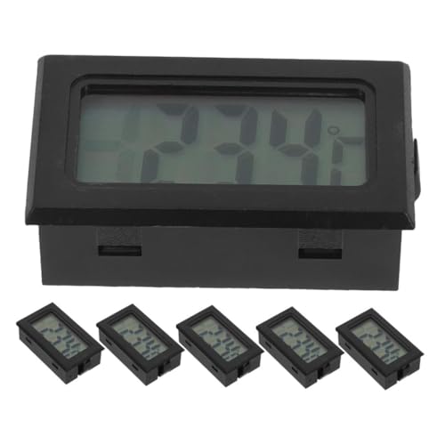 FUNOMOCYA 6 Stück Teiliges Digitales Raumthermometer mit Eingebettetem Platzsparendem Design Präziser Temperaturmessung und Klarem Display für Zuhause Gewächshaus und Auto von FUNOMOCYA