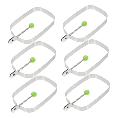 FUNOMOCYA 6 Stück Teiliges Eckige Edelstahl Eierformen mit Antihaftbeschichteter Oberfläche Faltbarem Hitzeschutzgriff Geeignet für Spiegeleier Omeletts Pfannkuchen und DIY Frühstück FUNOMOCYA 6 Stück Teiliges Eckige Edelstahl Eierformen mit Antihaftbeschichteter Oberfläche Faltbarem Hitzeschutzgriff Geeignet für Spiegeleier Omeletts Pfannkuchen und DIY Frühstück von FUNOMOCYA