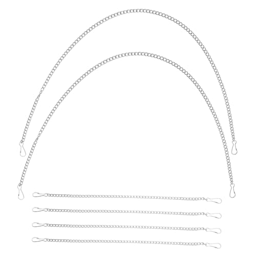 FUNOMOCYA 6 Stück Teiliges Eisenhängeketten mit Haken Langlebig und Vielseitig für Aufhänger von Schildern Postern Bannern Einfache Design für Heimdekoration und DIY von FUNOMOCYA