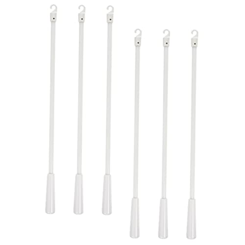 FUNOMOCYA 6 Stück Teiliges Fiberglas Jalousienstäbe Weiß Stabile Blinds Rods für Senkrechte Fensterjalousien Einfache Montage Langlebige Steuerstäbe für Komfortable Lichtregulierung von FUNOMOCYA