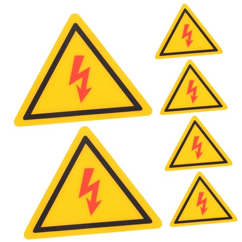FUNOMOCYA 6 Stück Teiliges Hochspannungs warnaufkleber aus PC material Ölbeständig Langlebig Selbstklebend für Elektrische Schaltschränke Industrie und Sicherheitshinweis FUNOMOCYA 6 Stück Teiliges Hochspannungs warnaufkleber aus PC material Ölbeständig Langlebig Selbstklebend für Elektrische Schaltschränke Industrie und Sicherheitshinweis von FUNOMOCYA